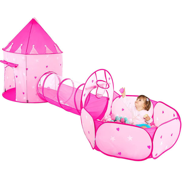 SISTICKER 51' x 121' Indoor Polyester PopUp Play Tunnel with Carrying